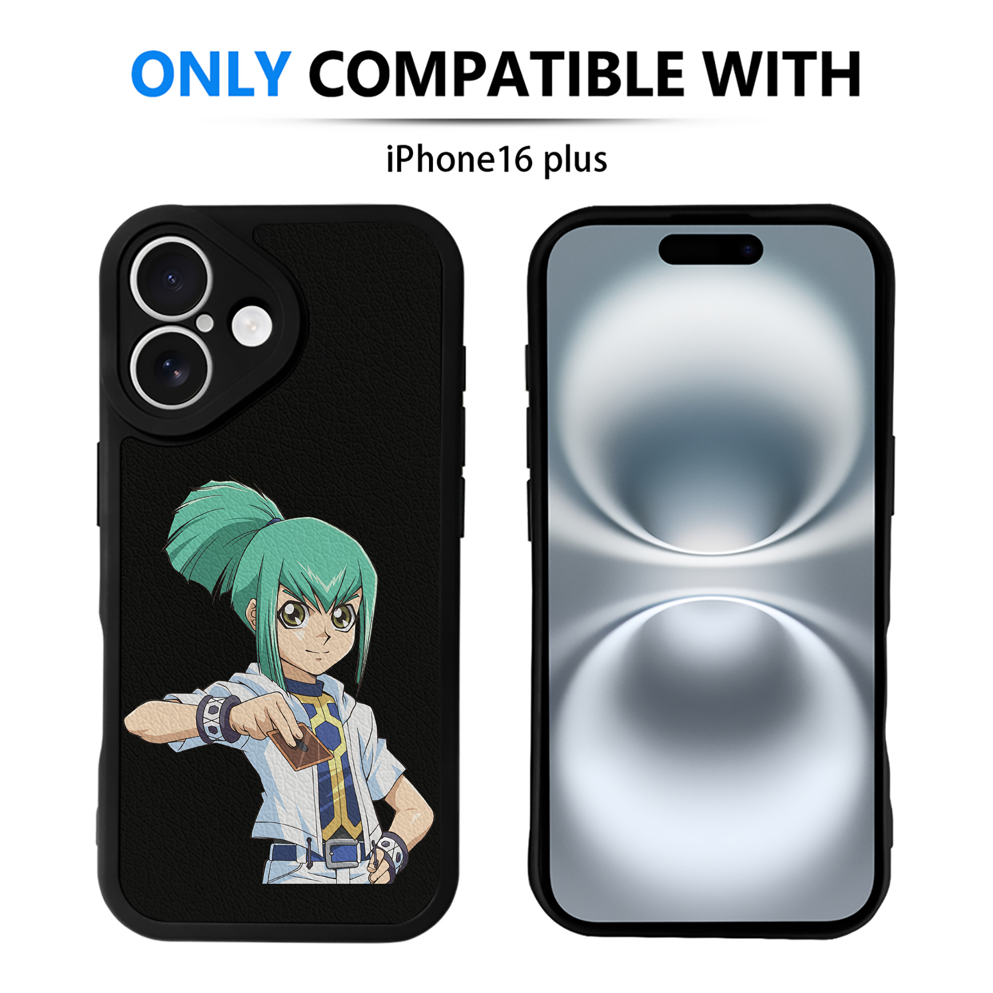 遊☆戯☆王 Yu-Gi-Oh! 【iPhone 16シリーズ対応】シリコンスマホケース（レザー調） 材質：シリコン